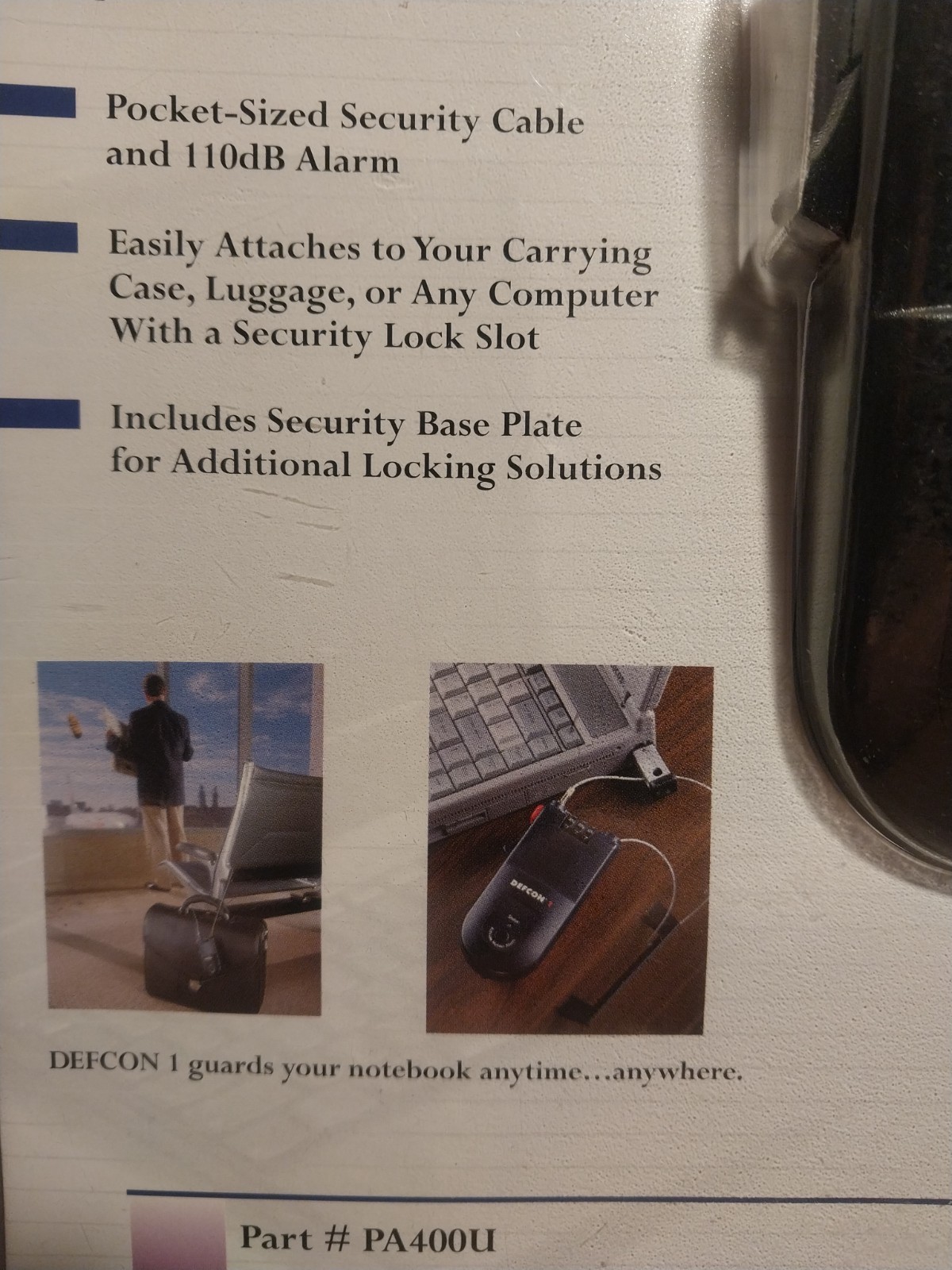 Targus Defcon 1 Notebook Computer Security System PA400U NEW
