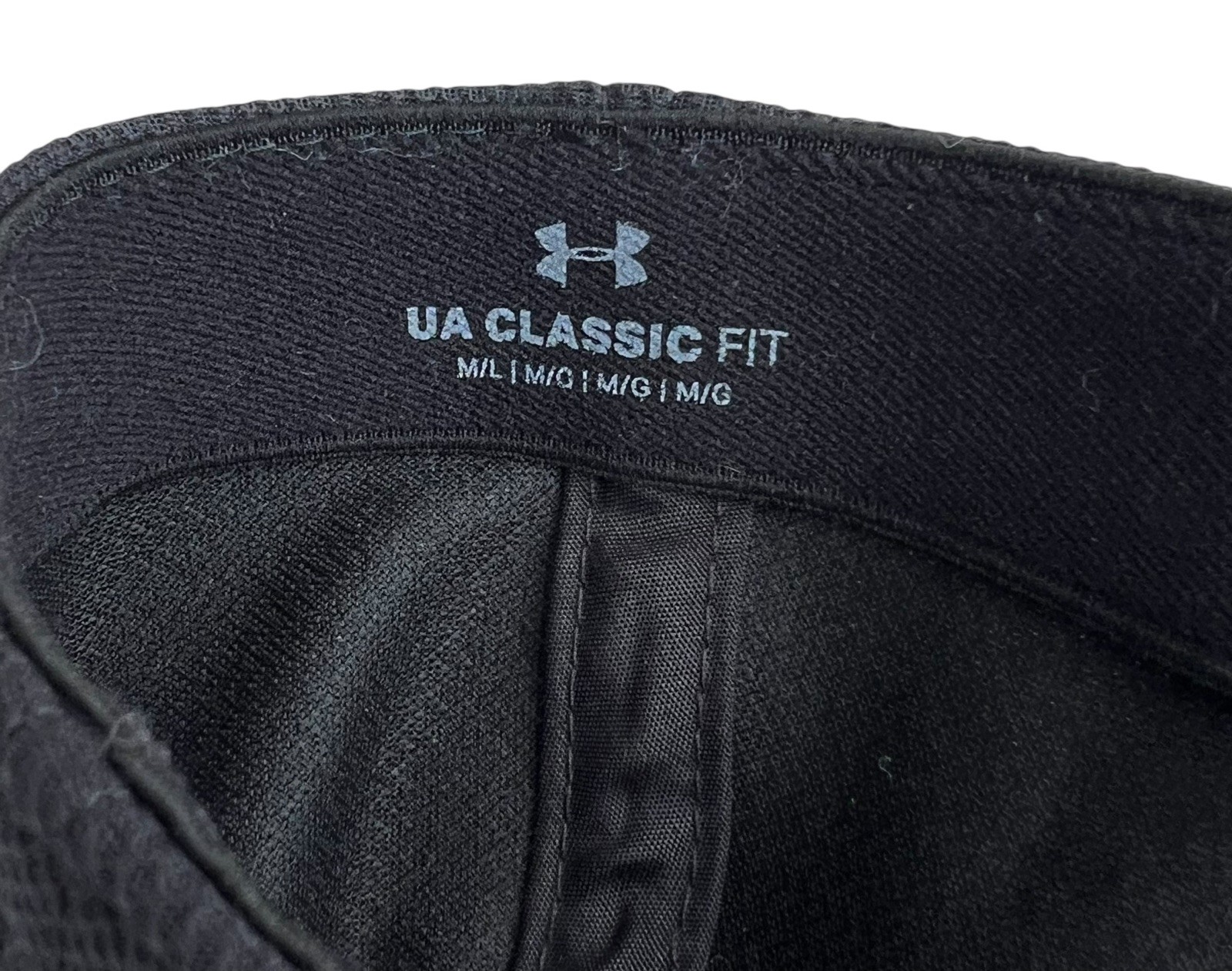 Under Armour Hat Men M/L Black Blitzing 3.0 Low Stretch Performance Golf Active
