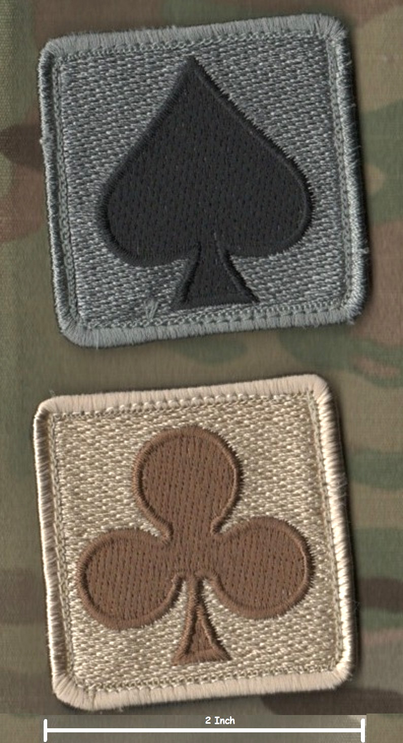 ISAF JOINT TASK FORCE MARSOC RAIDERS GHOST RECON vêlkrö 2-PC: ACE SPADES & CLUBS