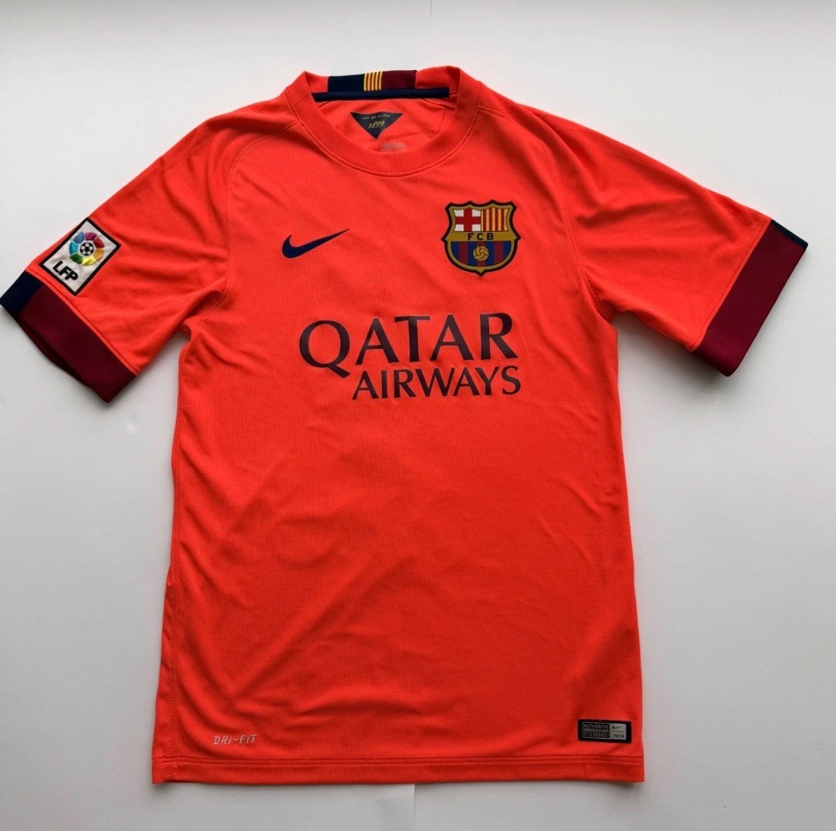Nike FC Barcelona 2014 2015 Away Jersey Suarez 9 Mens S Soccer Football Shirt