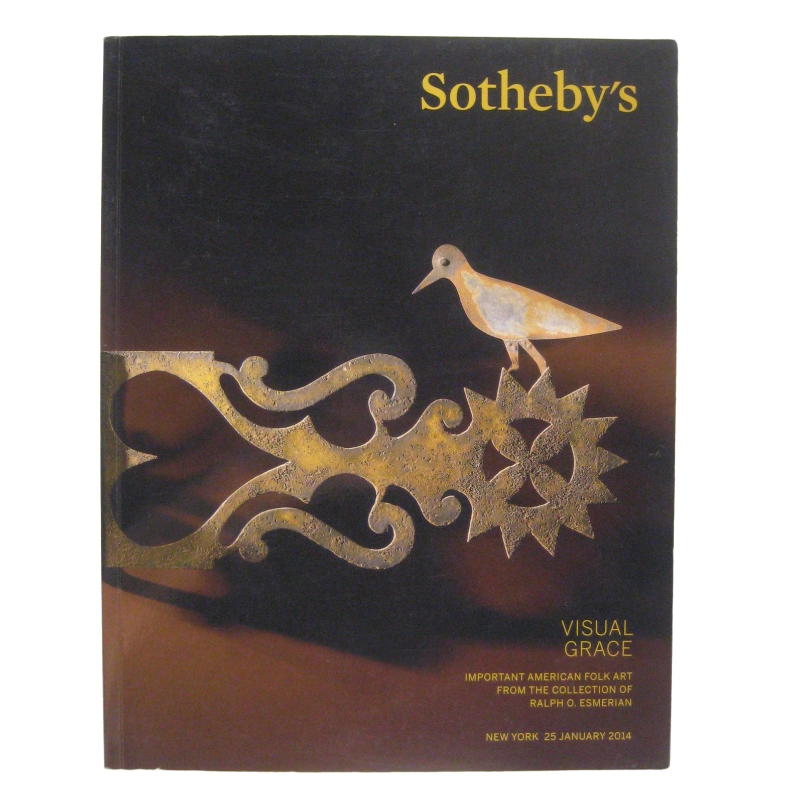 Sotheby's Catalog American Folk Art Esmerian Coll Earthenware Sampler Carvings
