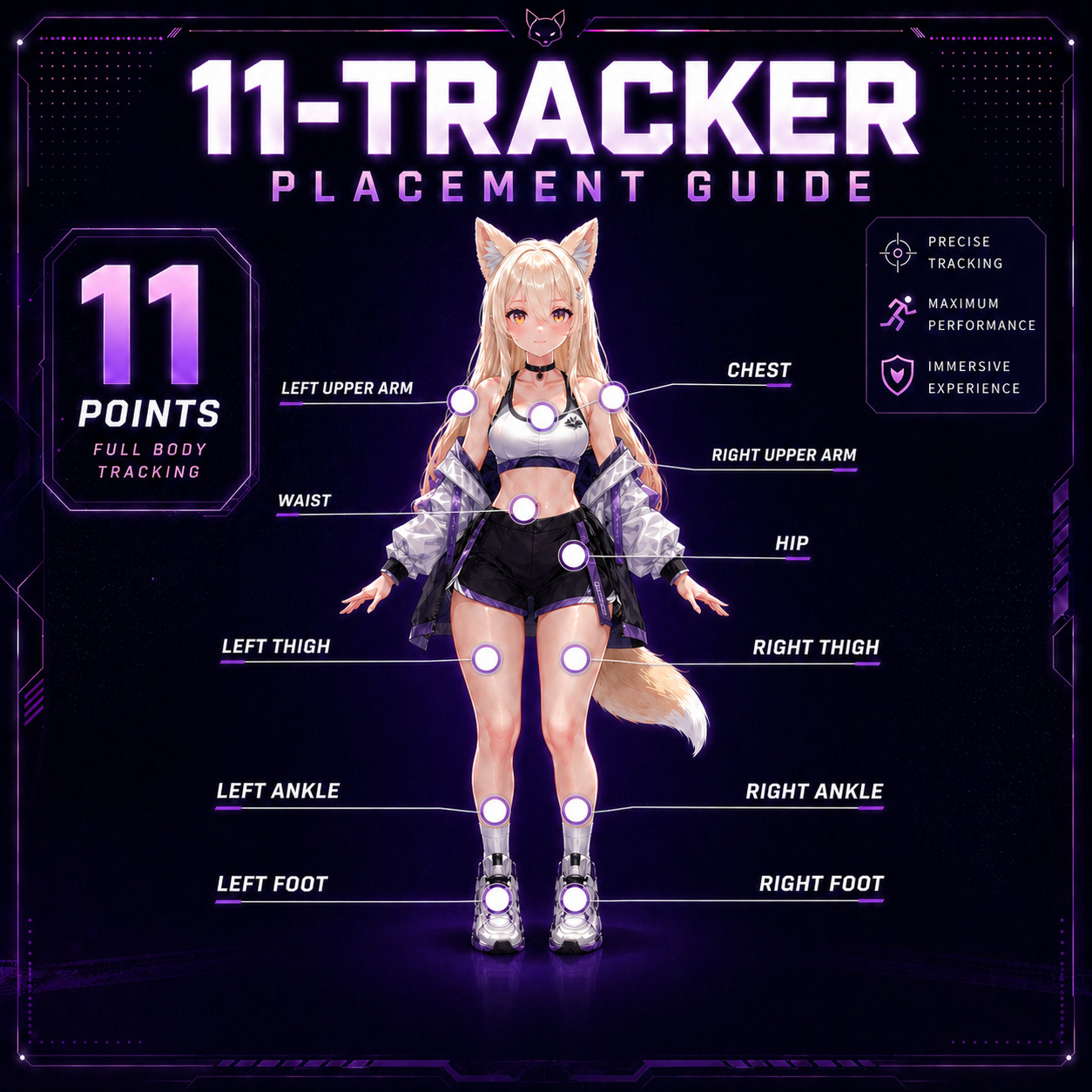 SlimeVR Compatible Full Body Tracking FBT VRCHAT VR 11 Trackers  LSM6DSV HTC VIV