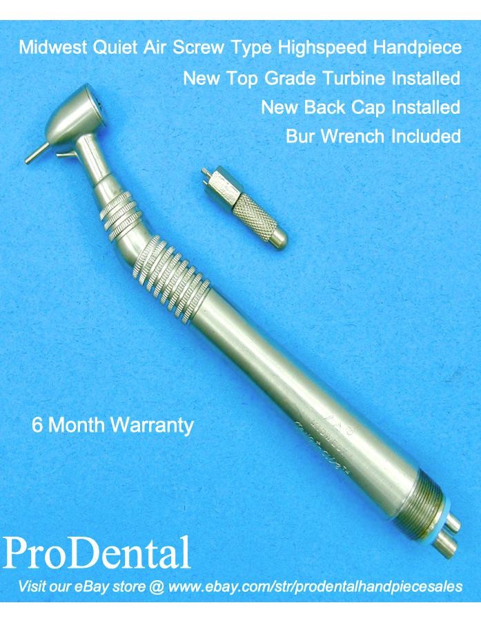 Midwest Quiet-Air Screw Type Non Fiber-Optic Dental Handpiece w/Bur Wrench