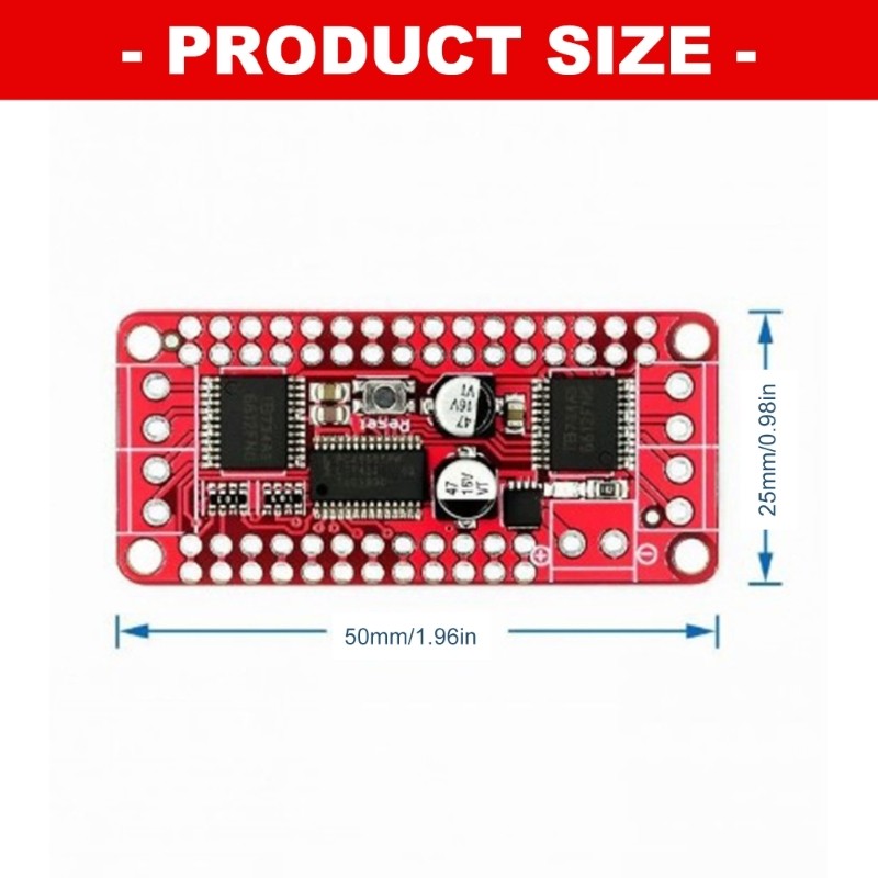 Efficient Double Motors Driver Board Utilizing TB6612 and PCA9685 Chip for DIY