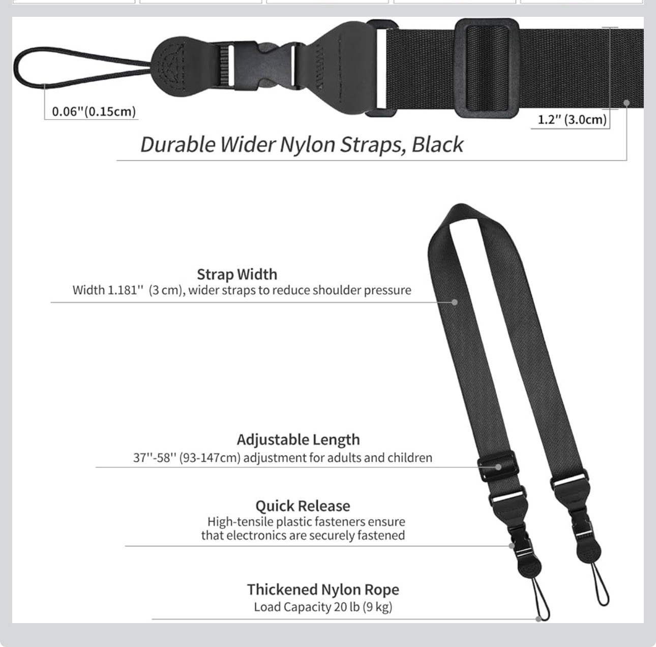 5 Pack Universal Shoulder Strap, Replacement Nylon Neck Lanyard, Tablet