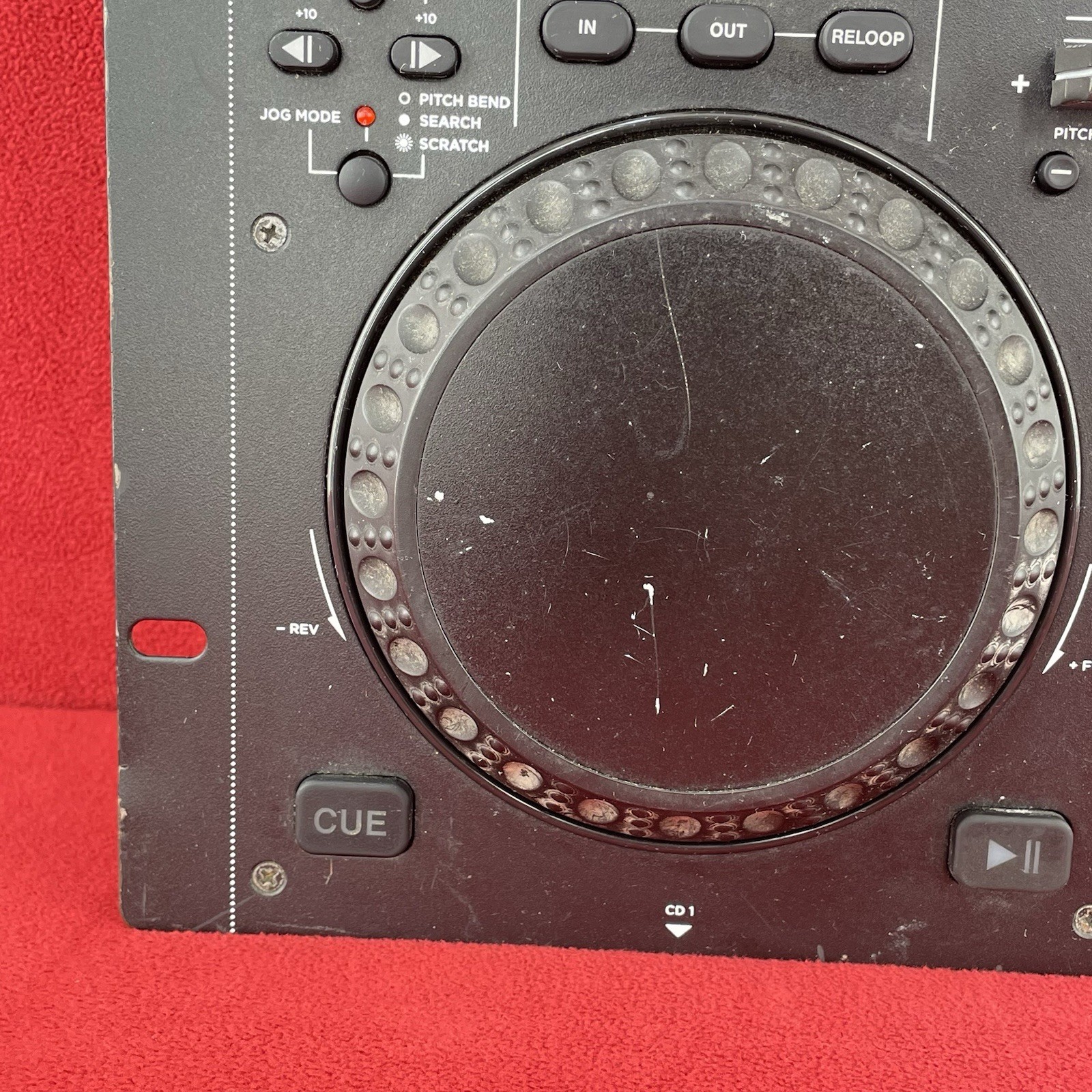 Gemini CDM-4000 Dual CD/USB DJ Media Player Console Only Half Usable
