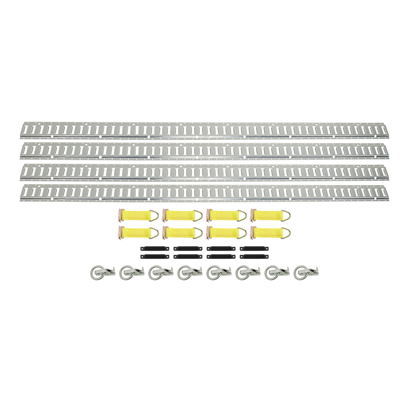 LABLT 28 Pcs 8' E Track Tie Down Rail System Heavy Loads Portable For Vans Truck