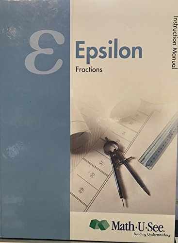 Epsilon Instruction Manual Fractions - Paperback, by Steven P. Demme - Very Good