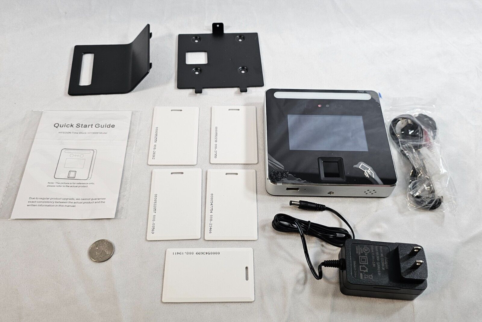 Biometric Facial Recognition Fingerprint Attendance Time Clock USB 2000 Users