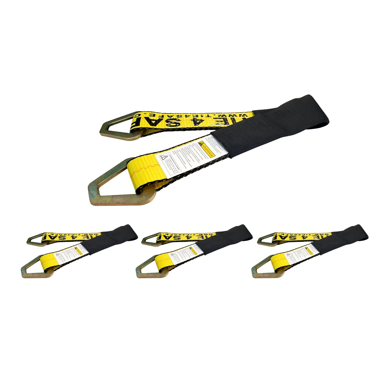 USA 4 Pack 2" x 72" Axle Strap Race Car Auto Hauler Tow Truck Wheel Tie Down
