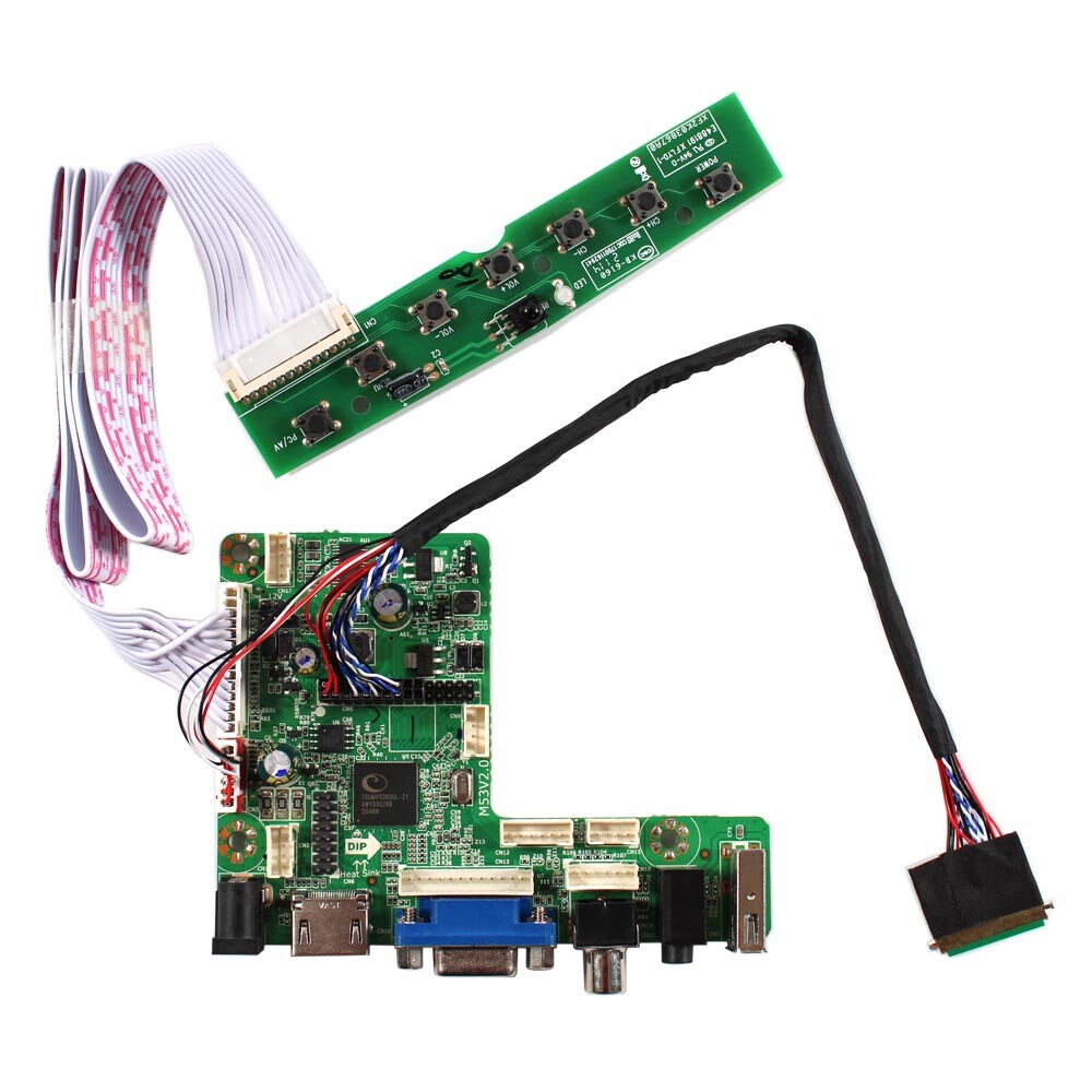 HDUSB VGA AV LCD Controller Board For 10.1" B101EW05 LP101WX1 HSD101PWW1 LCD