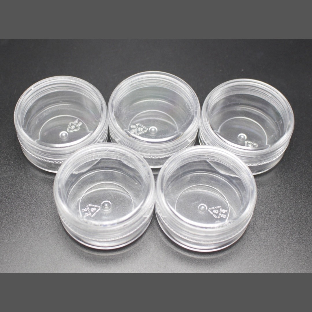 5 pcs Clear Storage Cups Jewelry Bead Makeup Box Small Container 10ml (40X22mm)