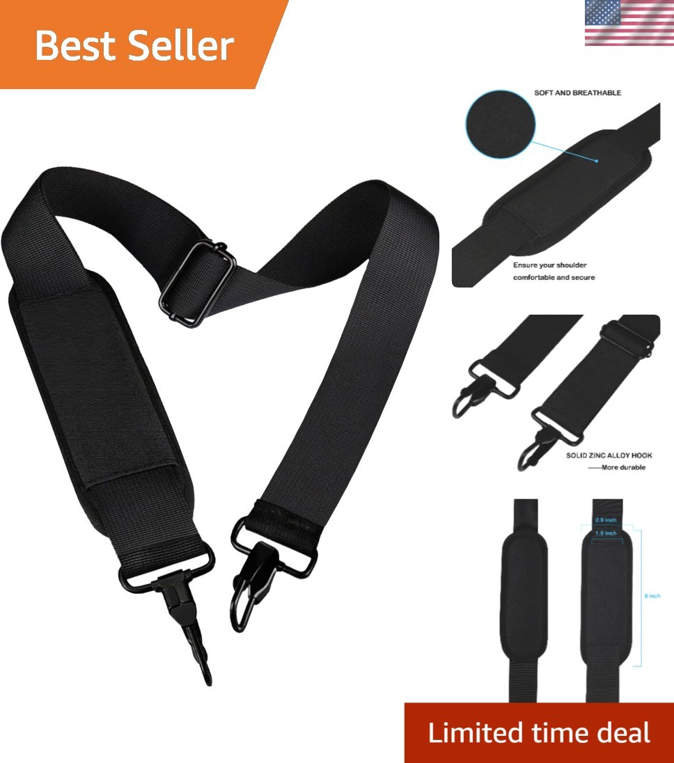 Versatile Adjustable Shoulder Strap for Laptop Cases, Bags & Duffels - 55"