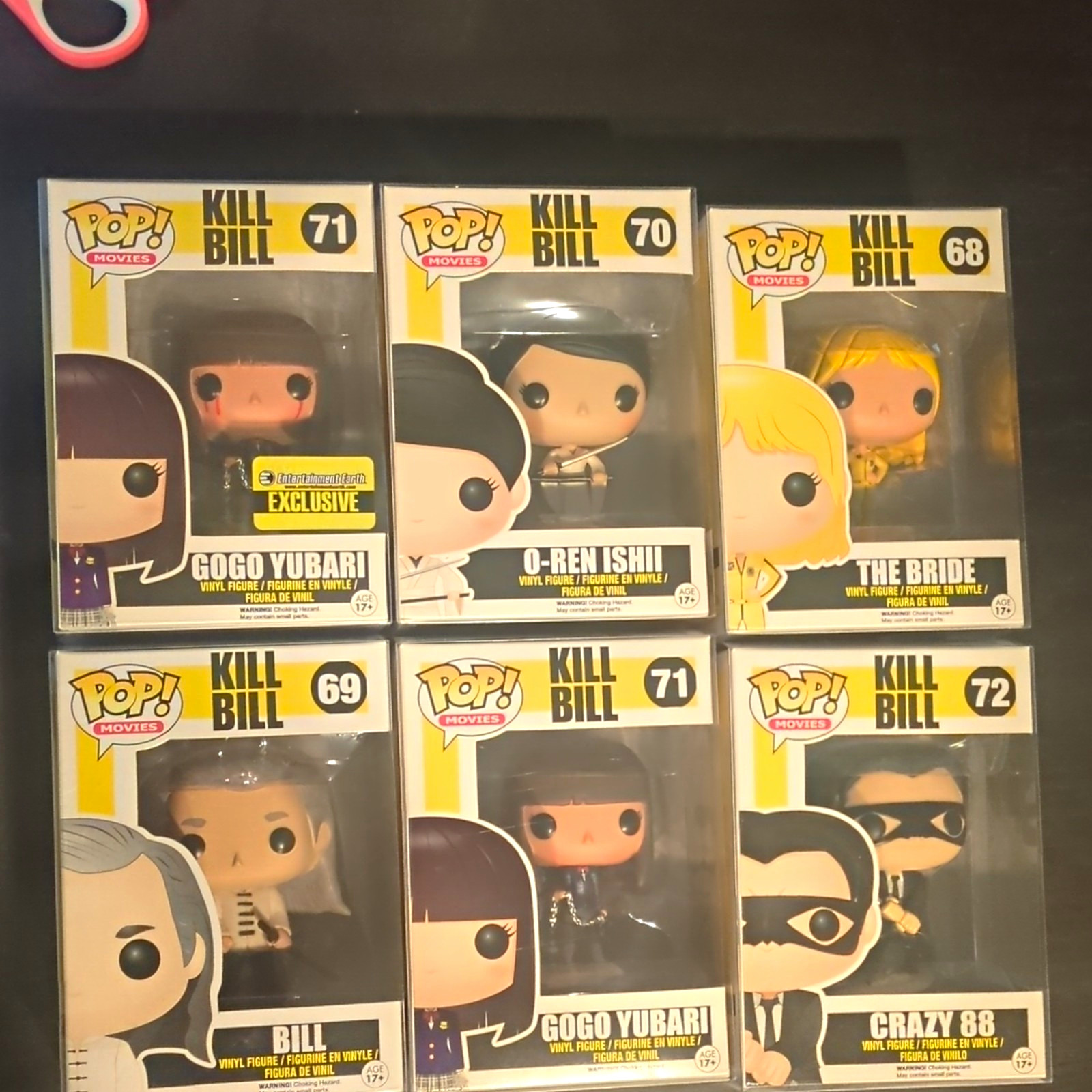 Funko Pop! Movies Kill Bill full set The Bride Bill Bleeding Gogo EE