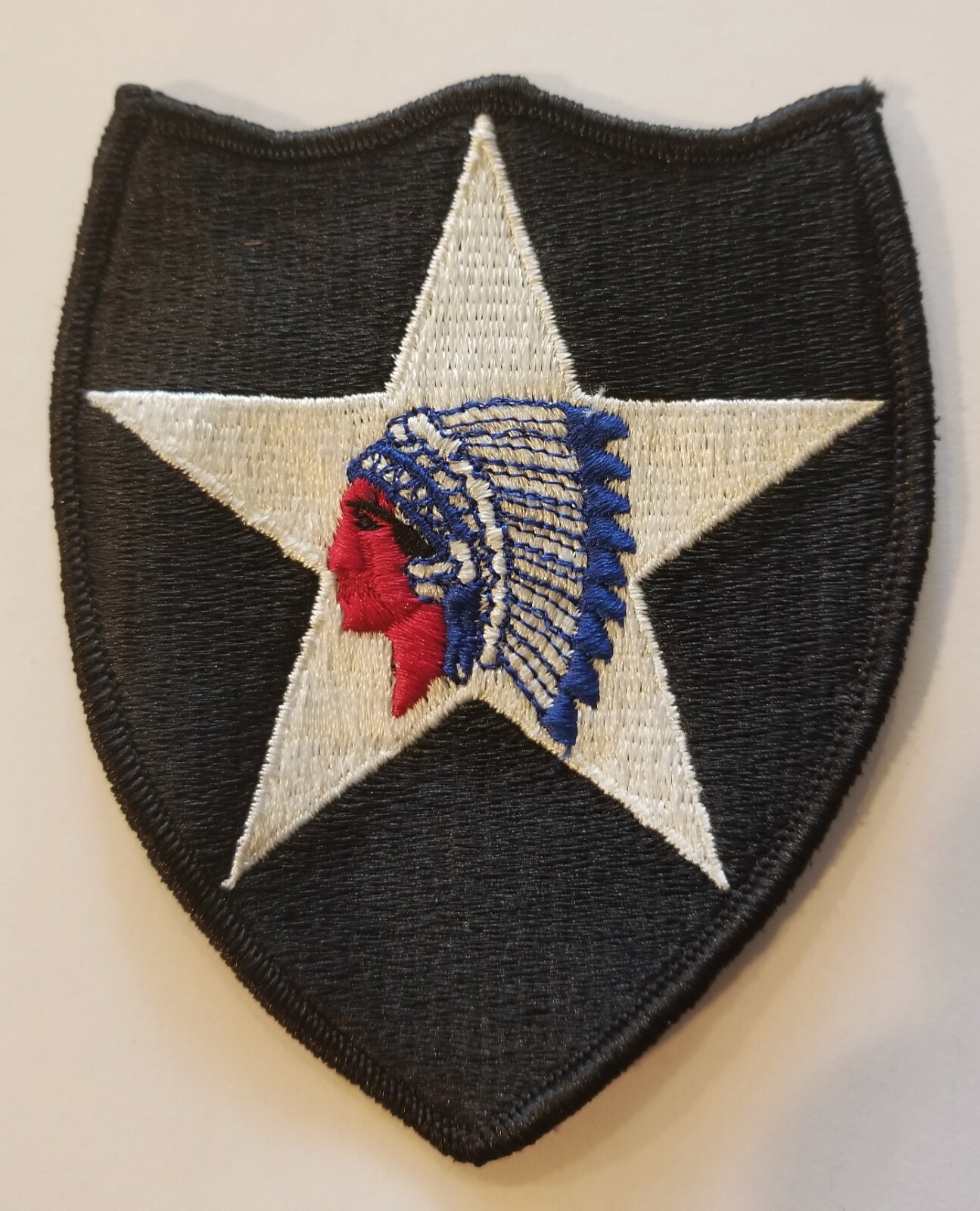US ARMY 2ND INFANTRY DIVISION INDIANHEAD PATCH - US GOVERNMENT ISSUE USGI!