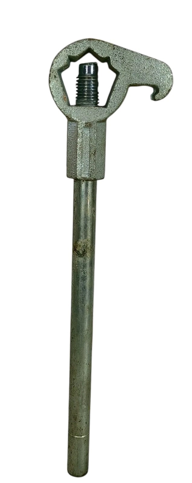 18” Adjustable Fire Hydrant Wrench W/ Spanner Hook Pentagon & Square Nuts