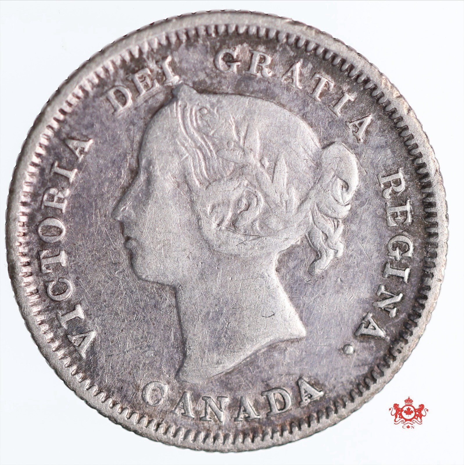 1883H Canada 5 Cents Obverse 5 - VF - Lot#12766