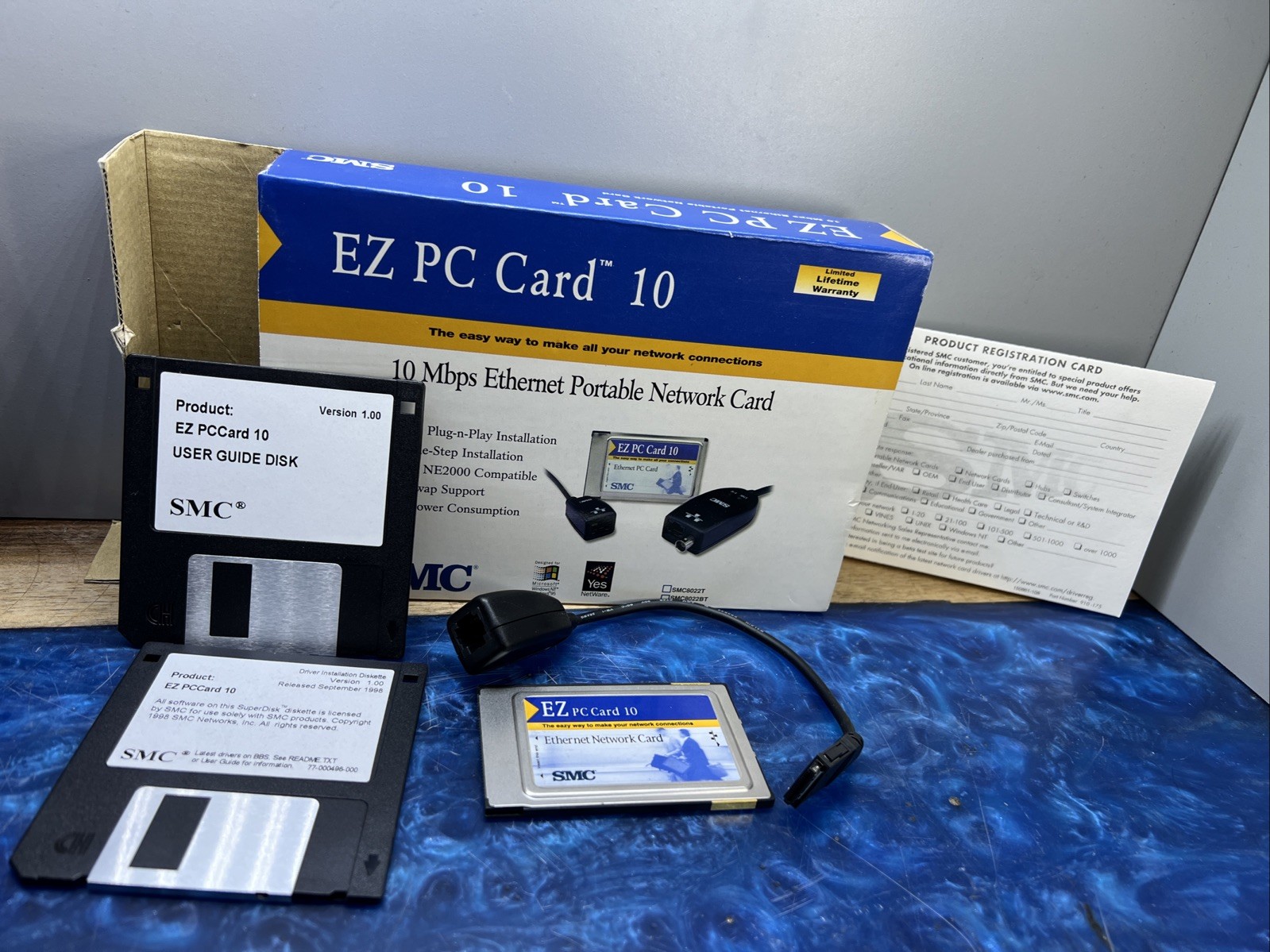 Smc8022t SMC / Standard Microsystems Corporation Ez Pc Card 10 Mbps Network Card