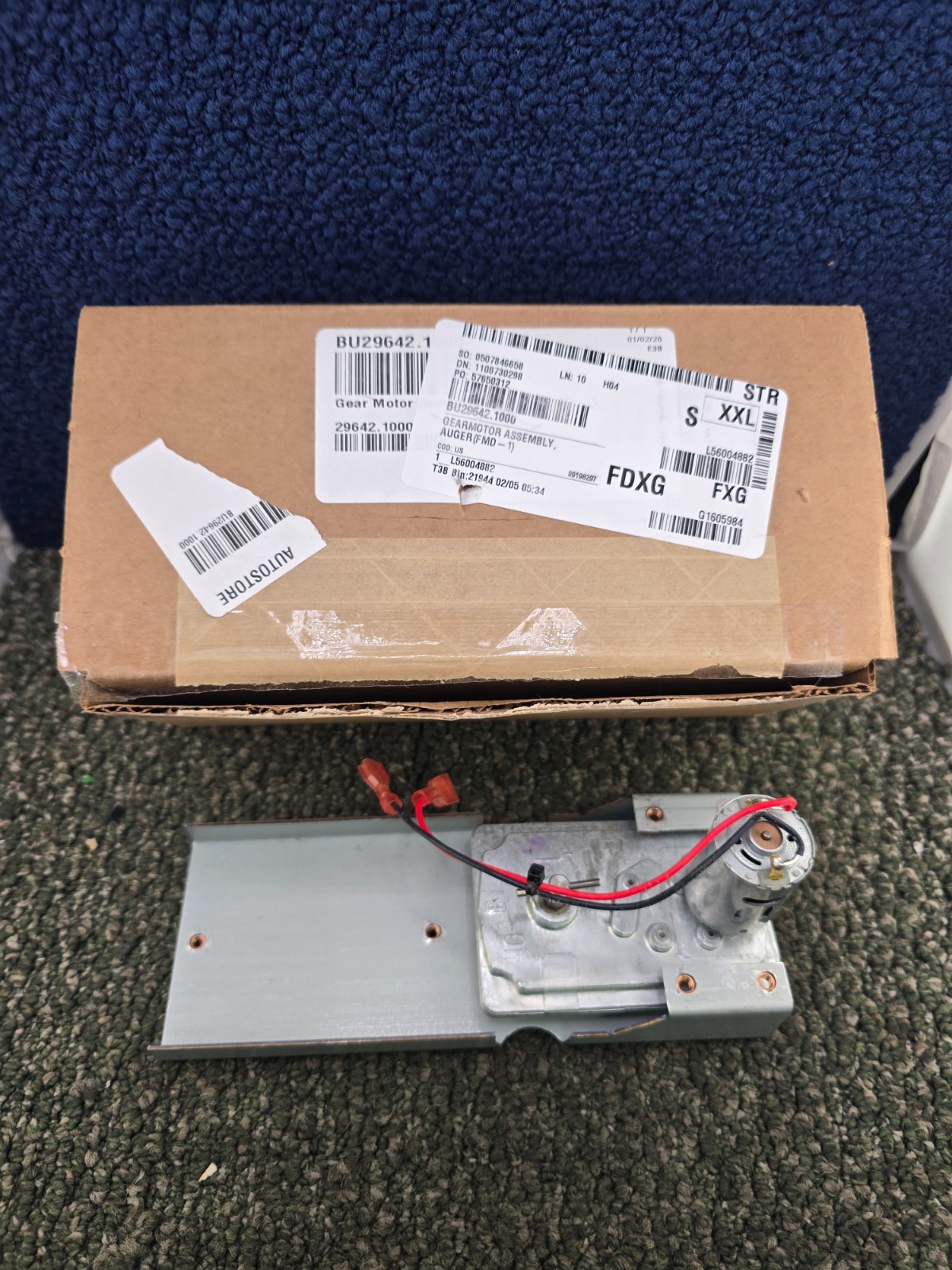 BU29642.1000: Heavy Duty Gearmotor Assembly, Auger (FMD-1)
