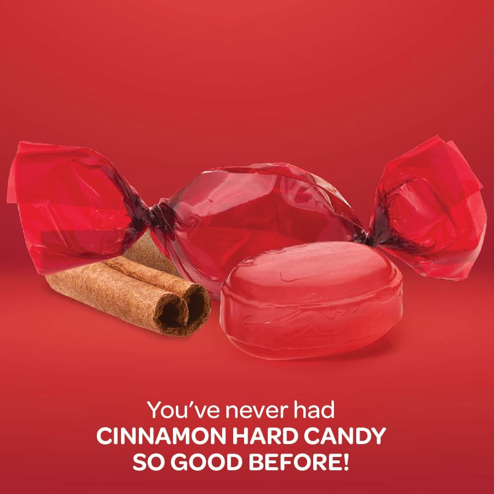 Hard Candy Cinnamon Flavor - 2 Pound Bulk Pack About 180 Count - Individually...
