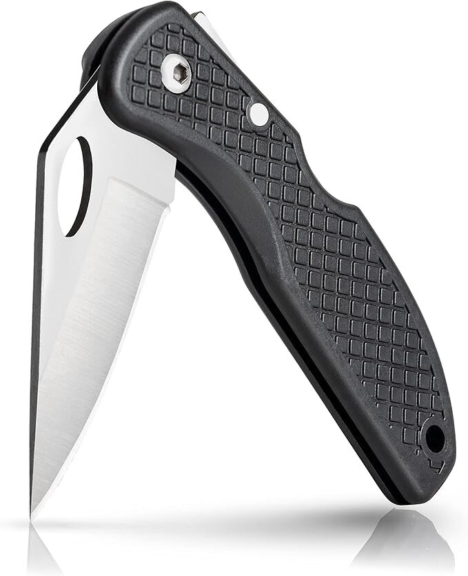 MAXAM Falcon VII Lockback Pocket Knife- Stainless Steel Honed Blade - 7" Open
