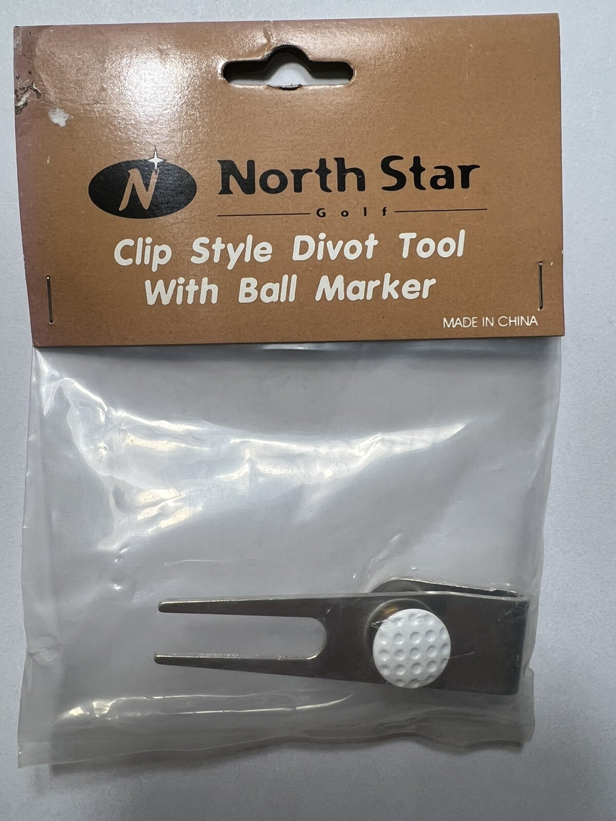 WOW! North Star Golf Divot Tool & Golf Ball Marker CLIP STYLE- FAST FREE SHIP