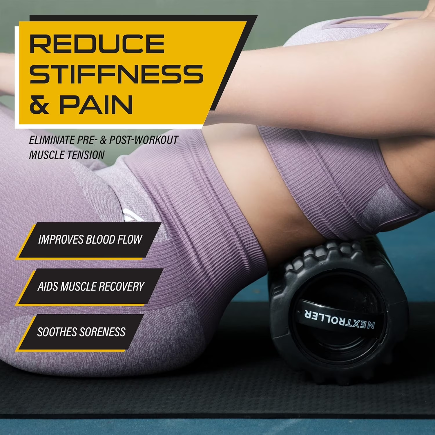 NextRoller 3-Speed Vibrating Foam Roller - High Intensity Vibration for Recovery