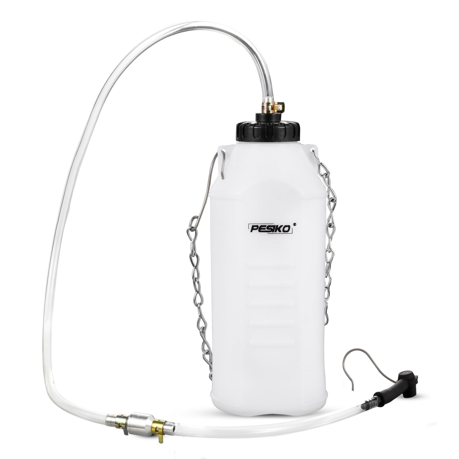 PESIKO 1L Brake Bleeder Bottle, Brake Fluid Bleeder Kit with One Way Check Va...