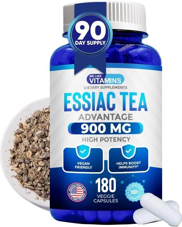 Essiac Tea Advantage 900mg 180 Capsules