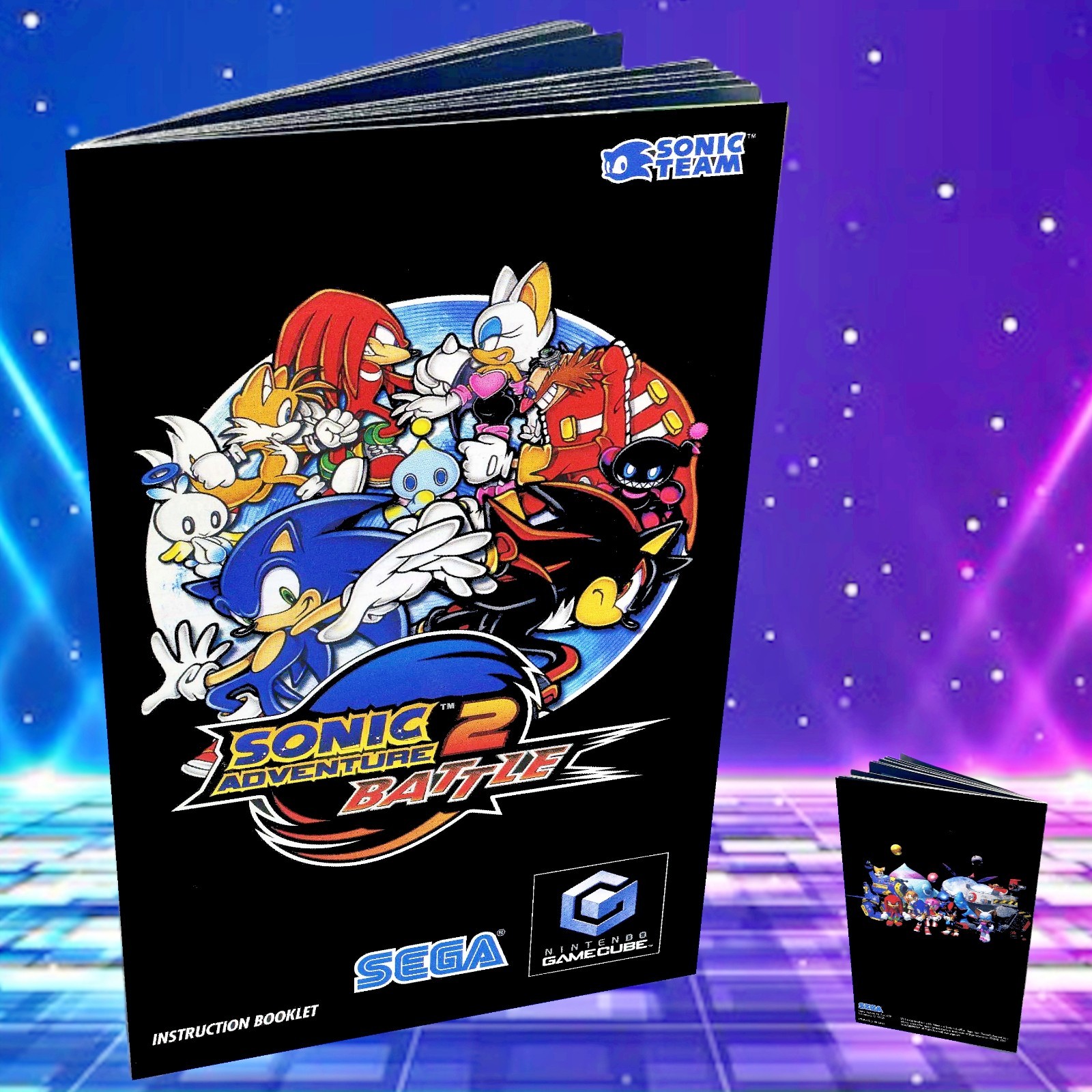 Replacement Manual for Sonic Adventure 2 Battle Game Cube  Instruction Booklet