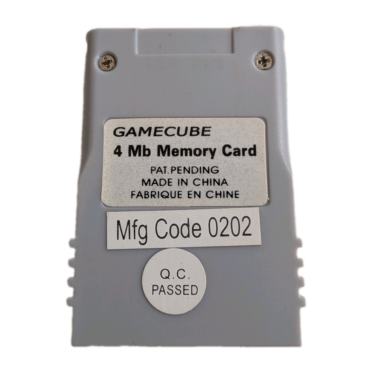 Nintendo GameCube 4MB Memory Card Hip Gear