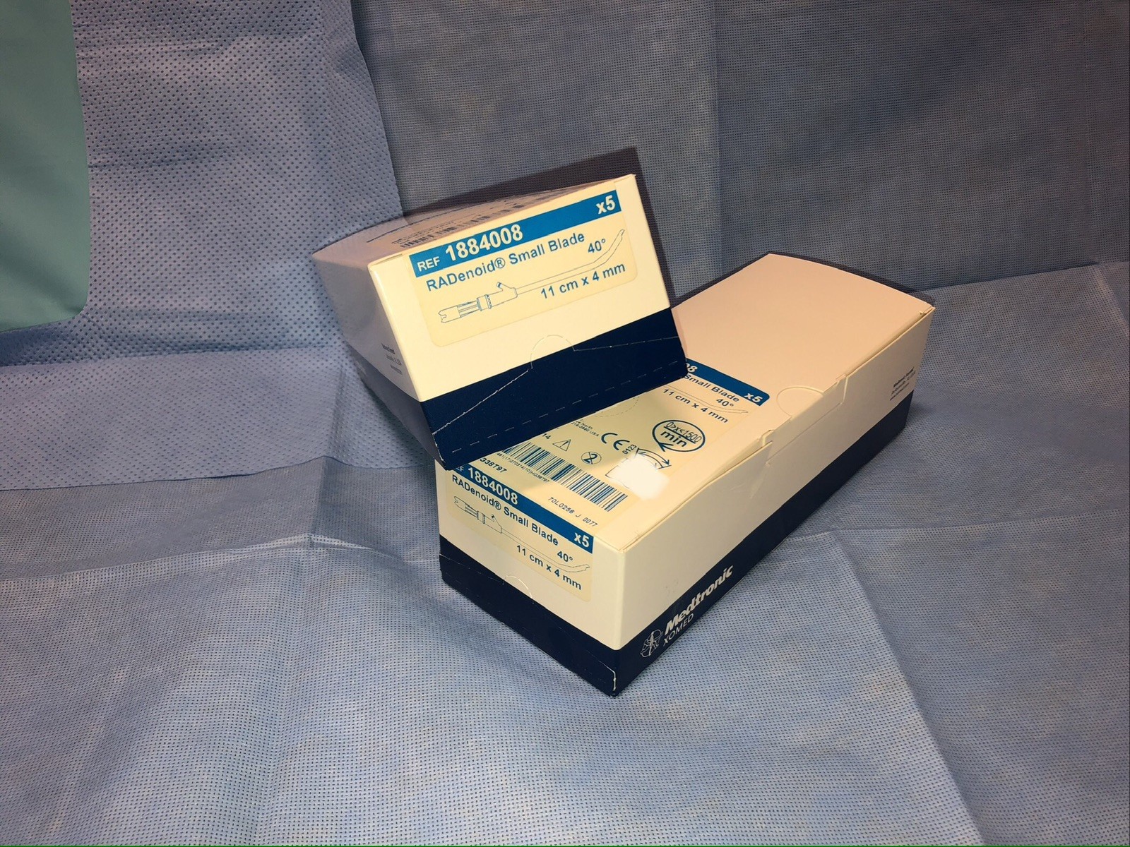 Medtronic Xomed RADenoid Small Blade 40° ￼ - 11cm x 4mm - NEW - Exp. 2027-03-14