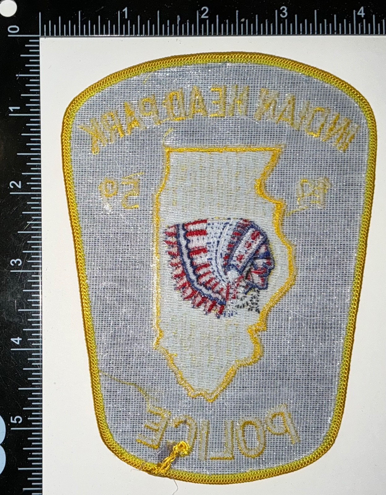 VINTAGE Indian Head Park Illinois IL Police Patch