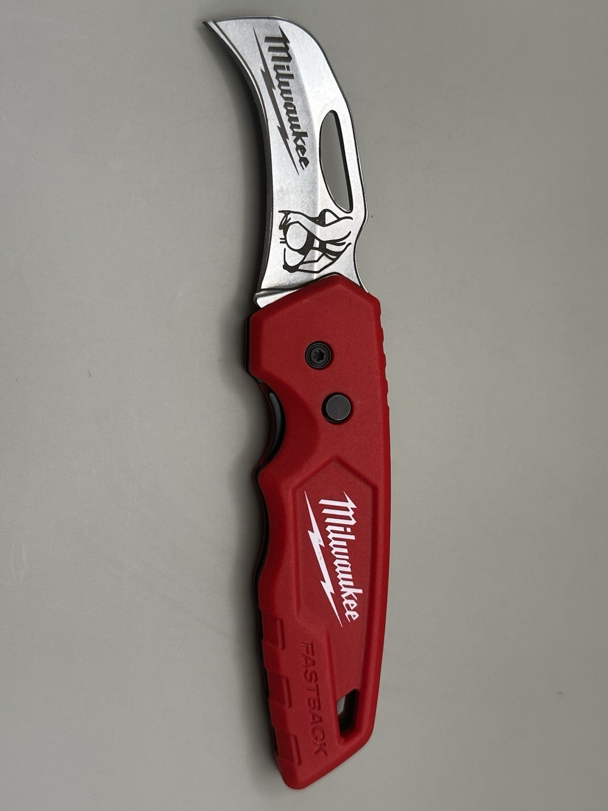 New - Custom Laser Engraved Milwaukee Fastback Hawkbill Folding Knife