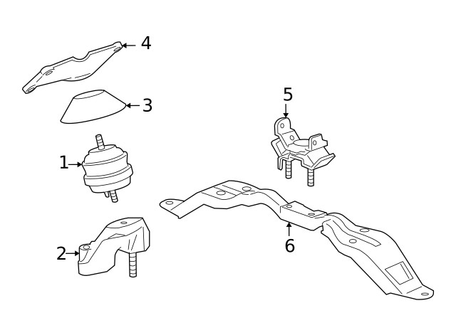 Genuine GM Mount Bracket 25767169