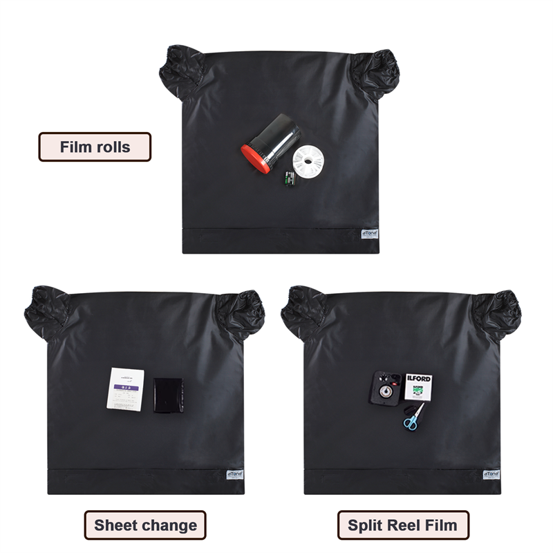 Big Negative Roll Film Changing Bag Processing Darkroom Tent Double Layer Load