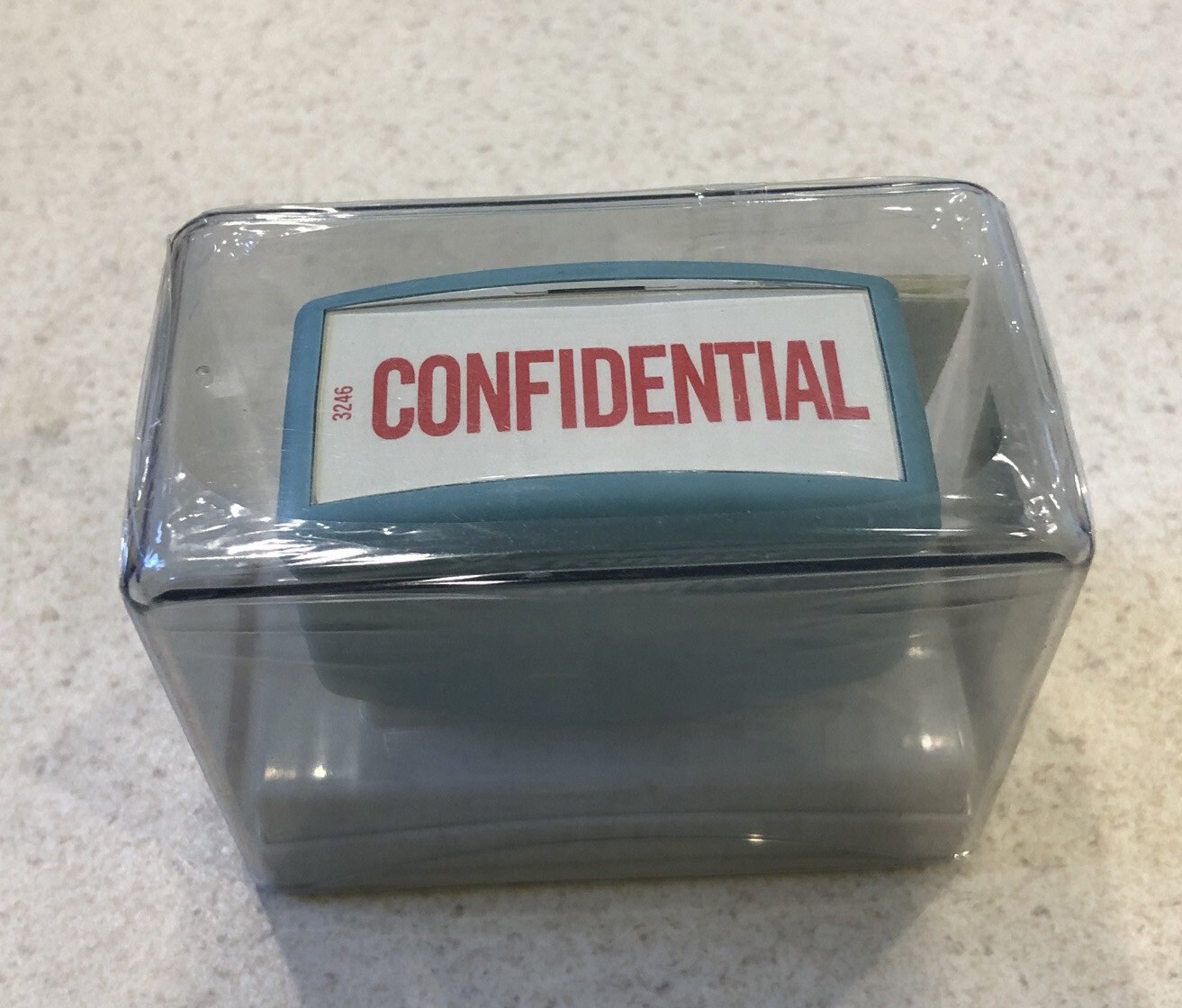 X-Stamper Jumbo Message Stamp, Confidential, Pre-Inked, Red 03246 - New