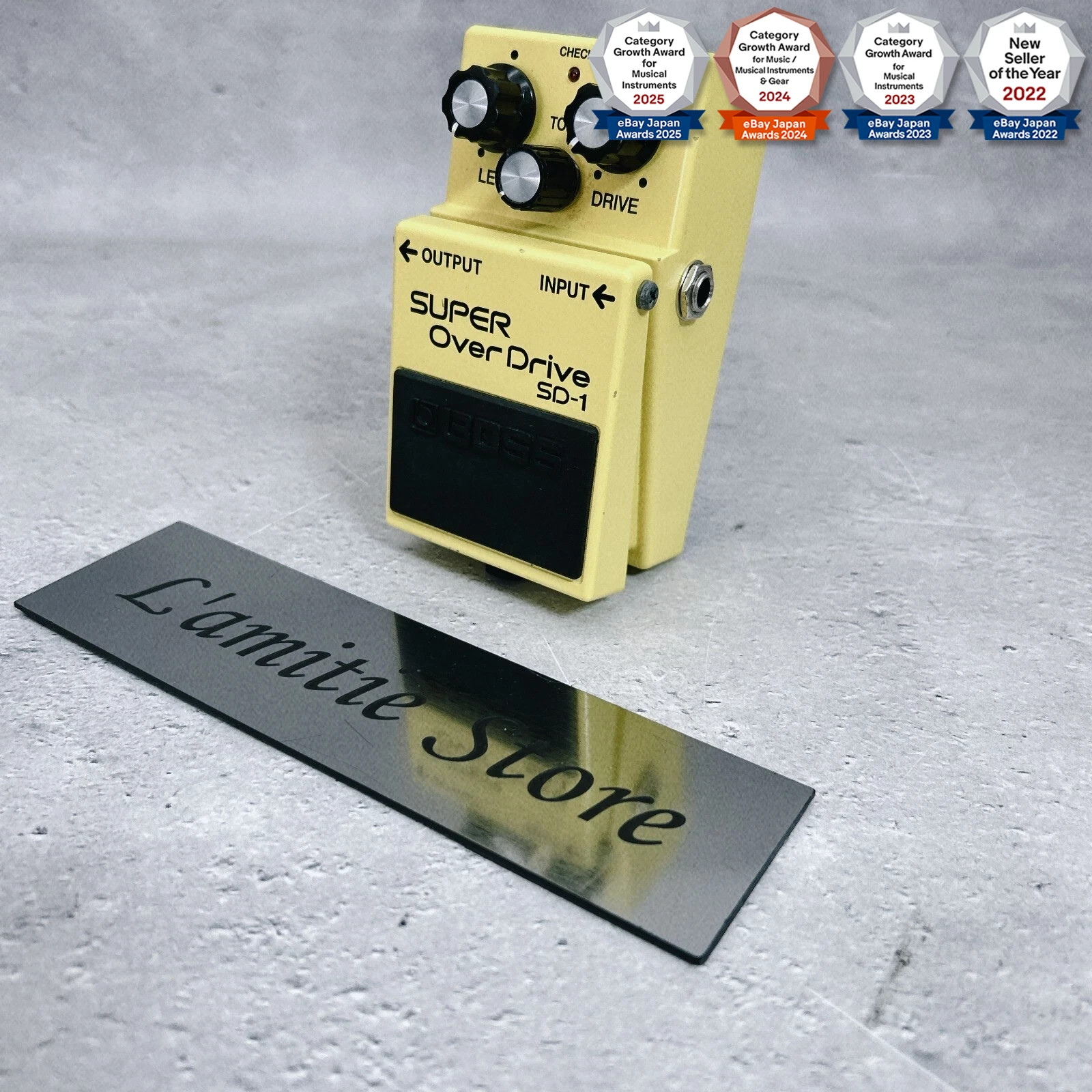 BOSS SD-1 Super Overdrive Long seller Tone control Effect pedal Japan Used