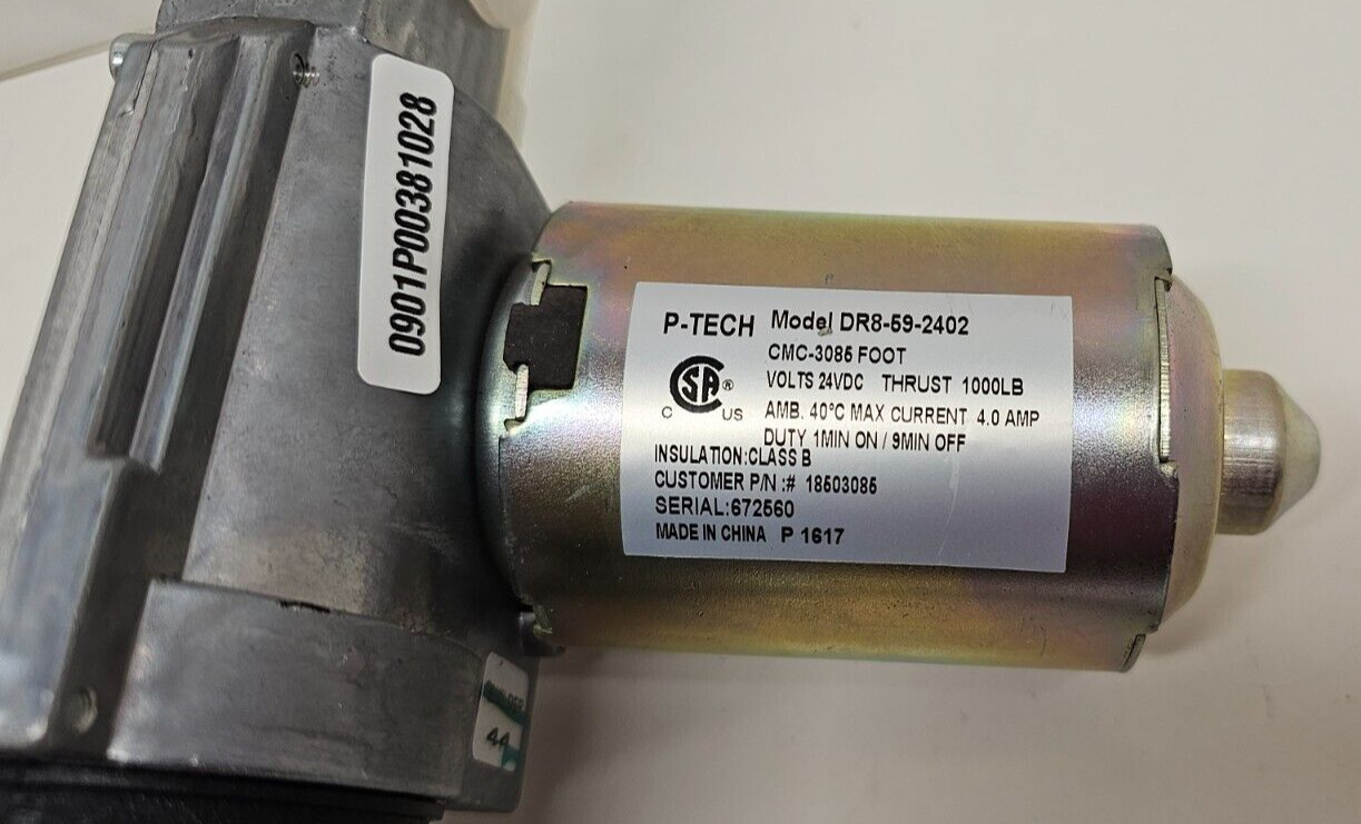 Sleep Number Adjustable Bed Motor P-TECH Model DR8-59-2402 CMC-3085 Foot