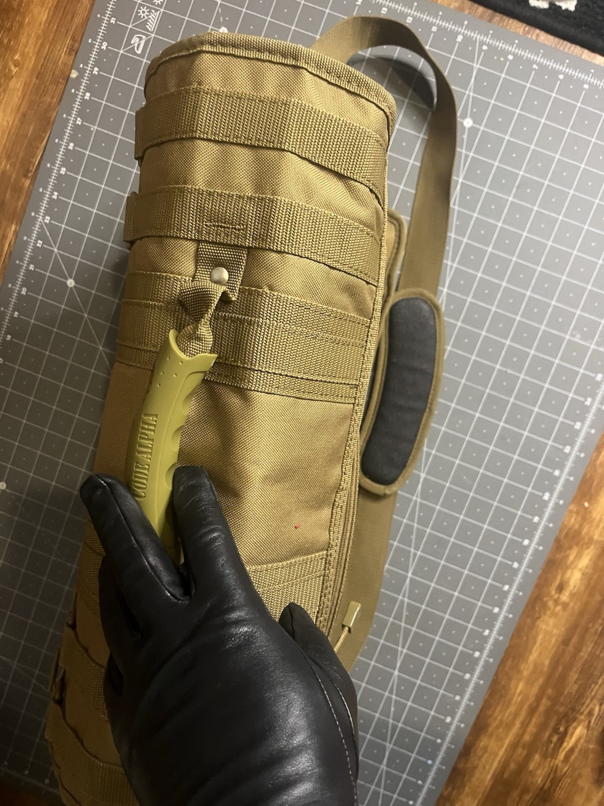 Code Alpha Tactical Gear Computer Laptop Messenger Bag TAN