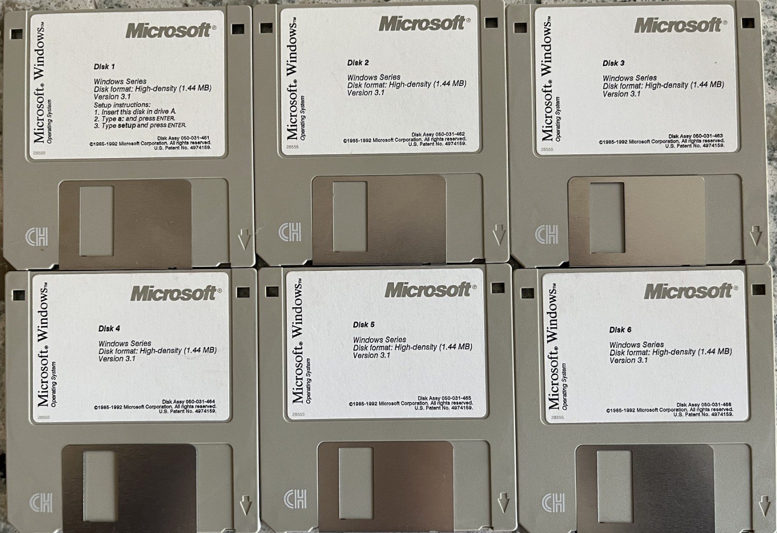 Vintage Windows V3.1 - 6 disks