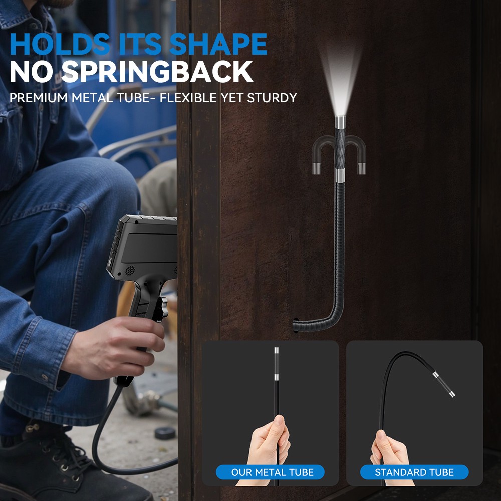 2026HOT Endoscope 2-Way 360° Inspection Camera Articulating Borescope Rigid IOS