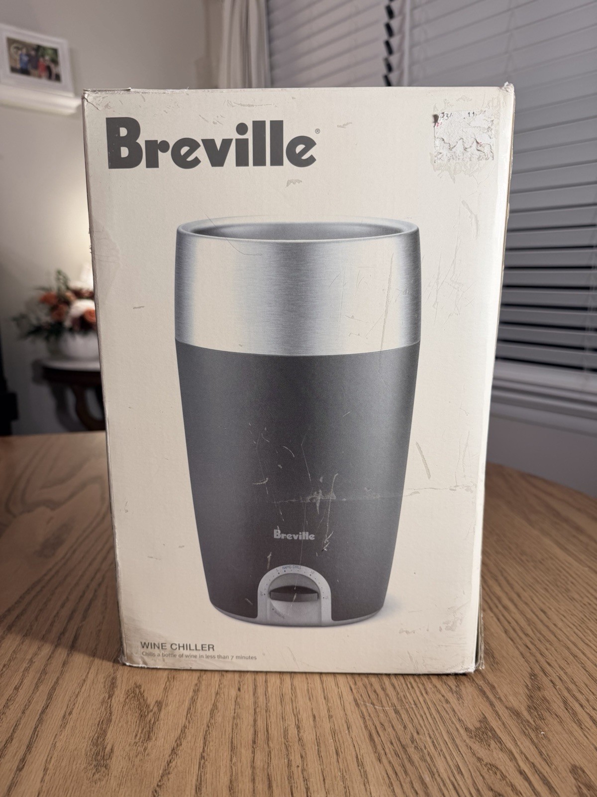Breville WC15XL Rapid Wine Chiller – New in Open Box, Portable 7-Minute Cooler