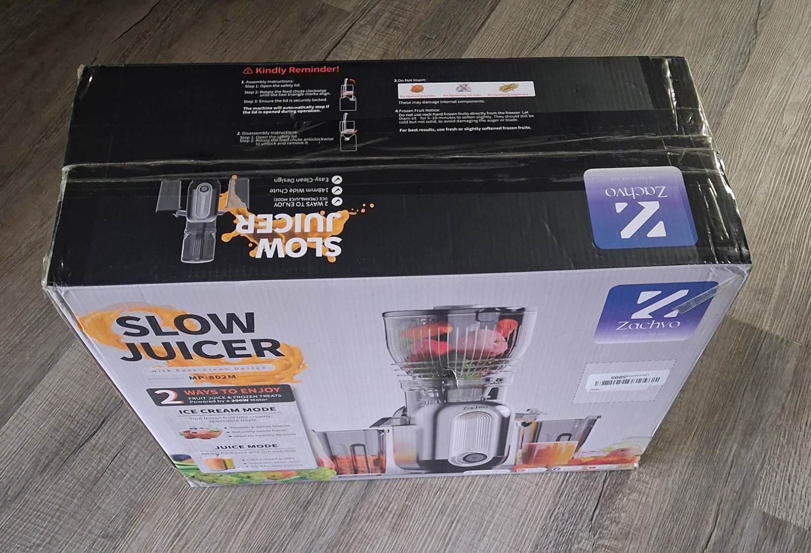 Zachvo-Nutri-B1-Slow Juicer-Black