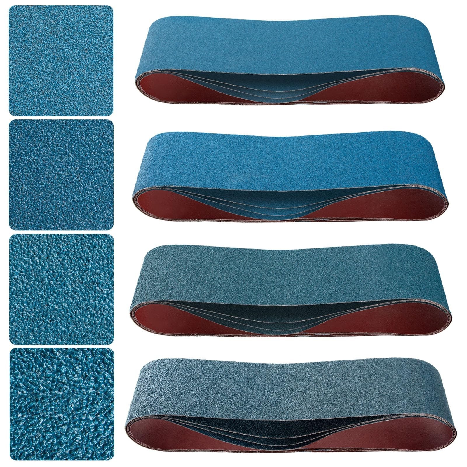 4x36 Inch Belt Sander Sanding Belts Kit 16 Pcs (4 Each of 40/60/80/120 Grits)...