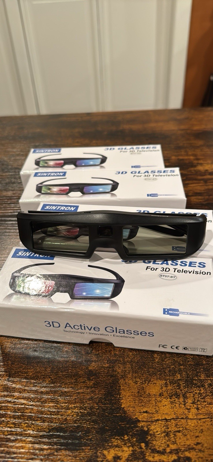 x4 Pairs Sintron 3D Glasses for 3D Television