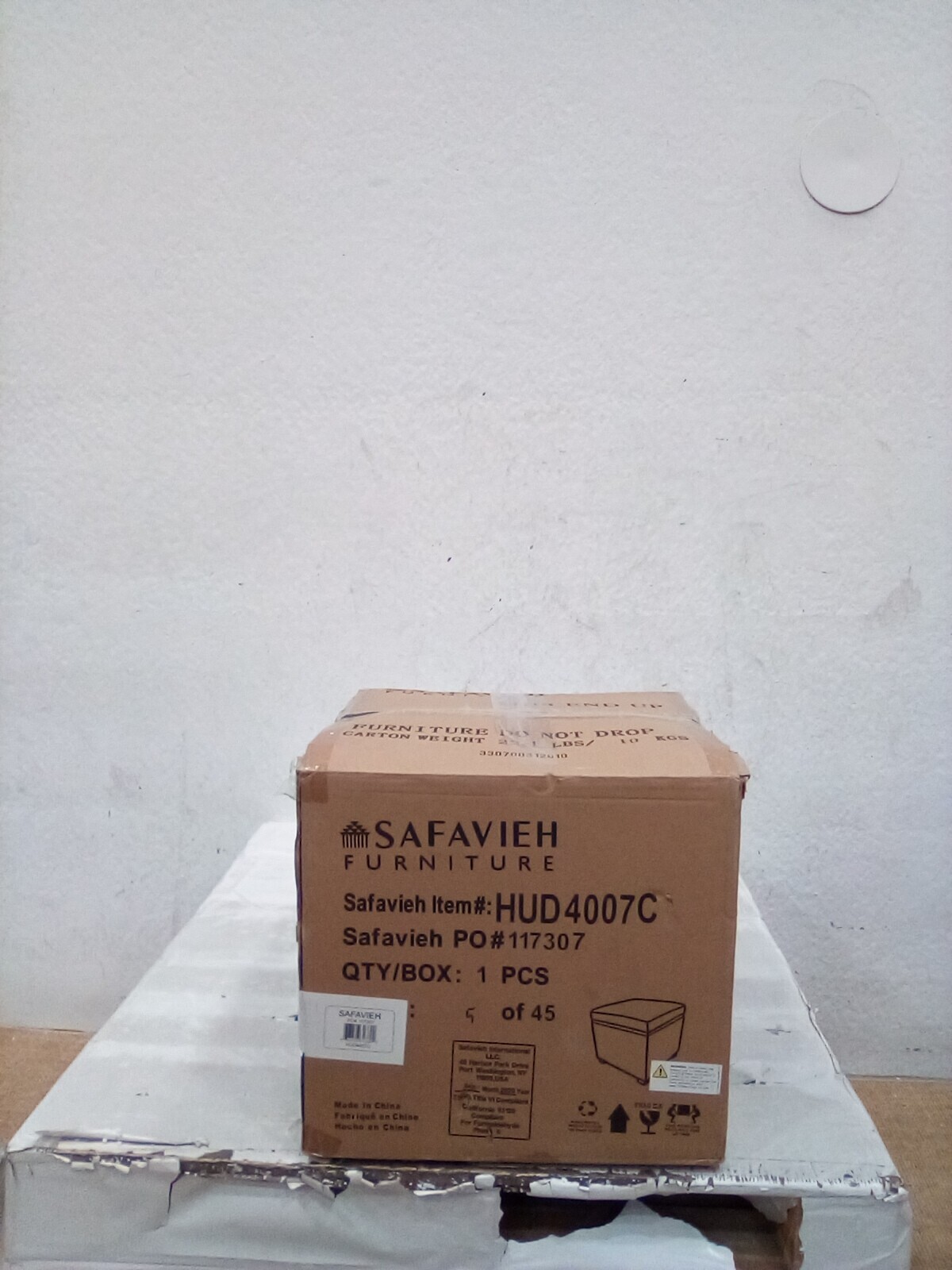Safavieh JONATHAN OTTOMAN, Reduced Price 2172729502 HUD4007C