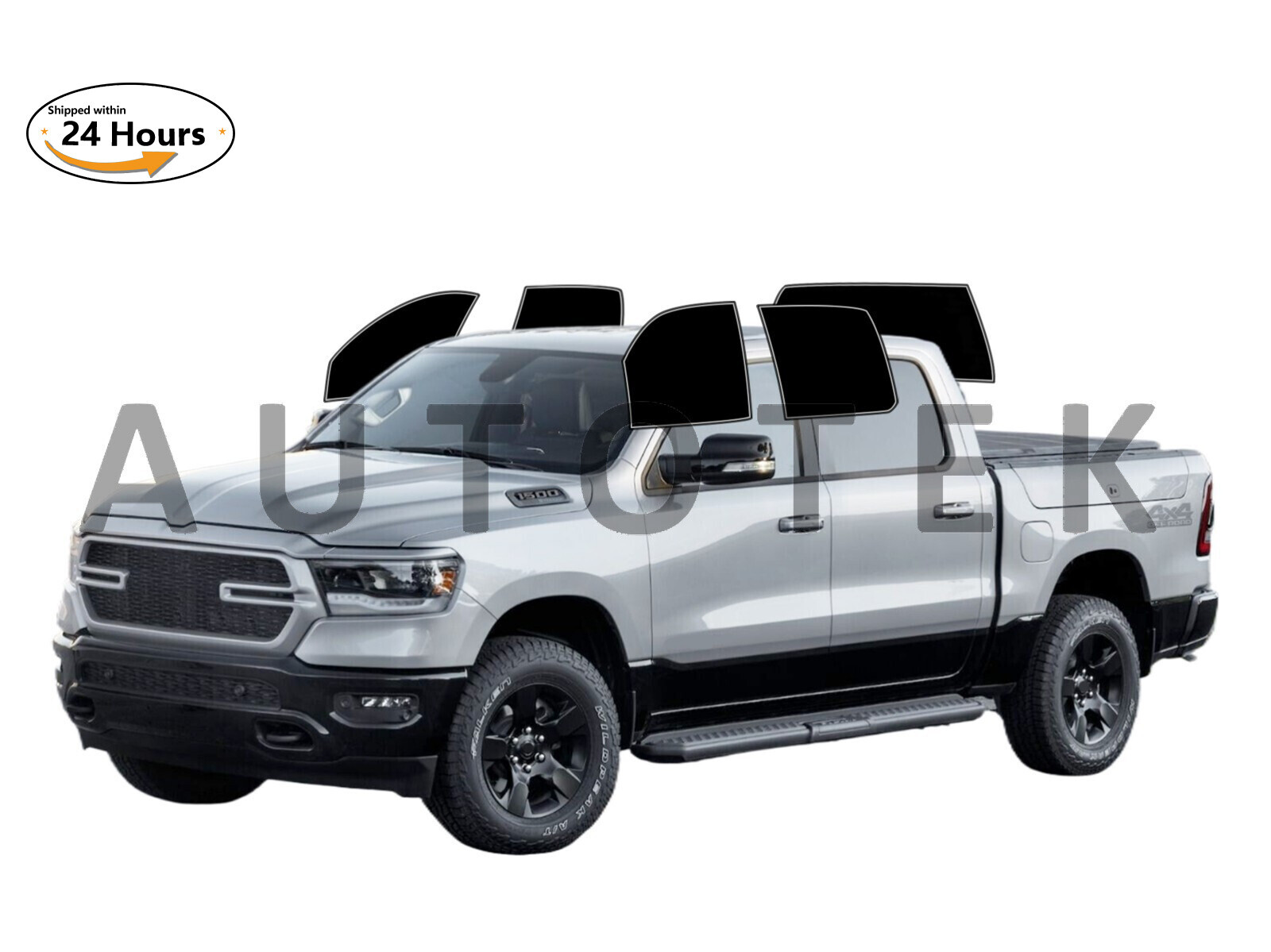 Window Tint PreCut All Sides + Rear Window Film Any Tint Shade % For All RAM