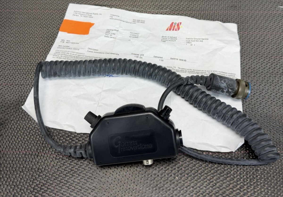 Comm Innovations  Handheld Push Talk Microphone Cable CIX415VTDHK3-10W12