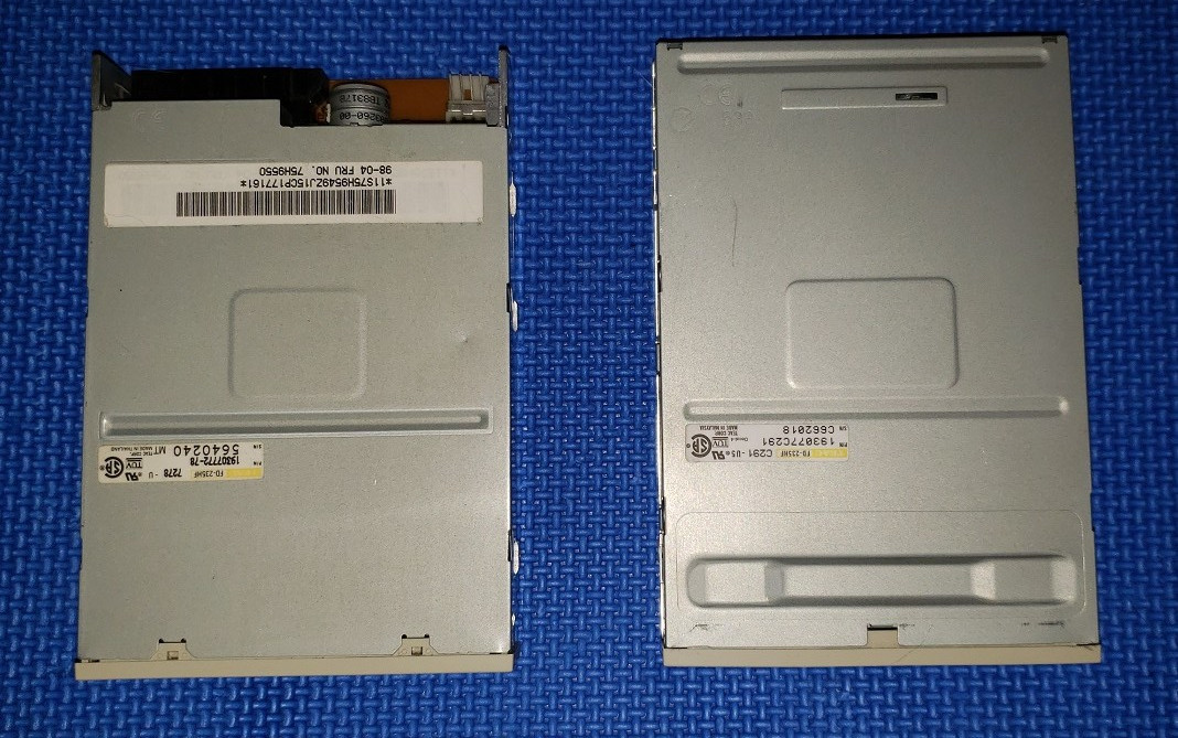 Lot Of Two (2) Genuine TEAC FD-235HF 1.44MB Floppy Disk Drives  **VGC**